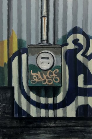 "Graffiti #2" 24" X 32" acrylic on canvas